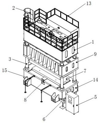 Soft forming servo hydraulic press preventing damage to workpiece surface