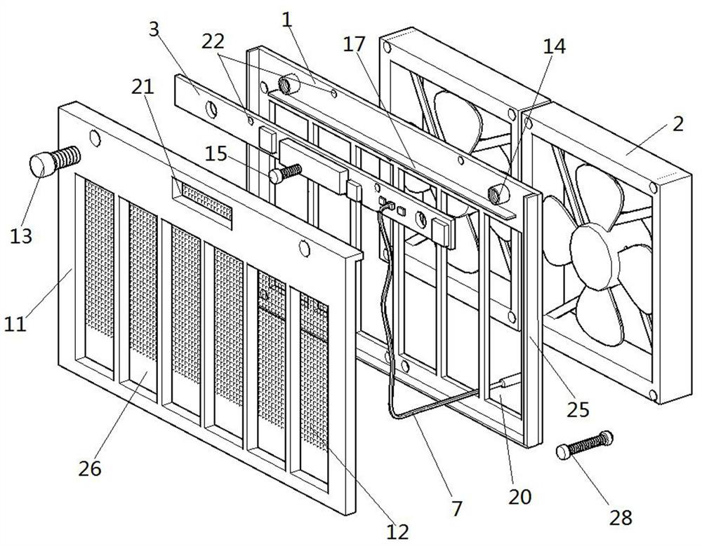 Case temperature control device