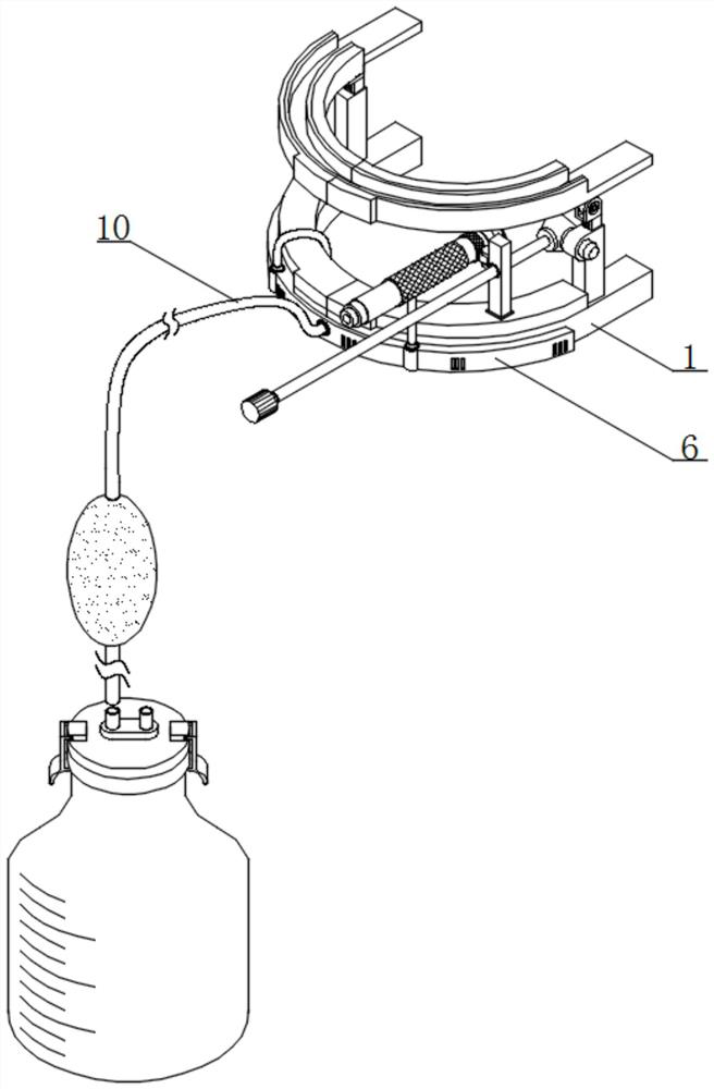 Lip opening device capable of avoiding saliva flowing for stomatology department