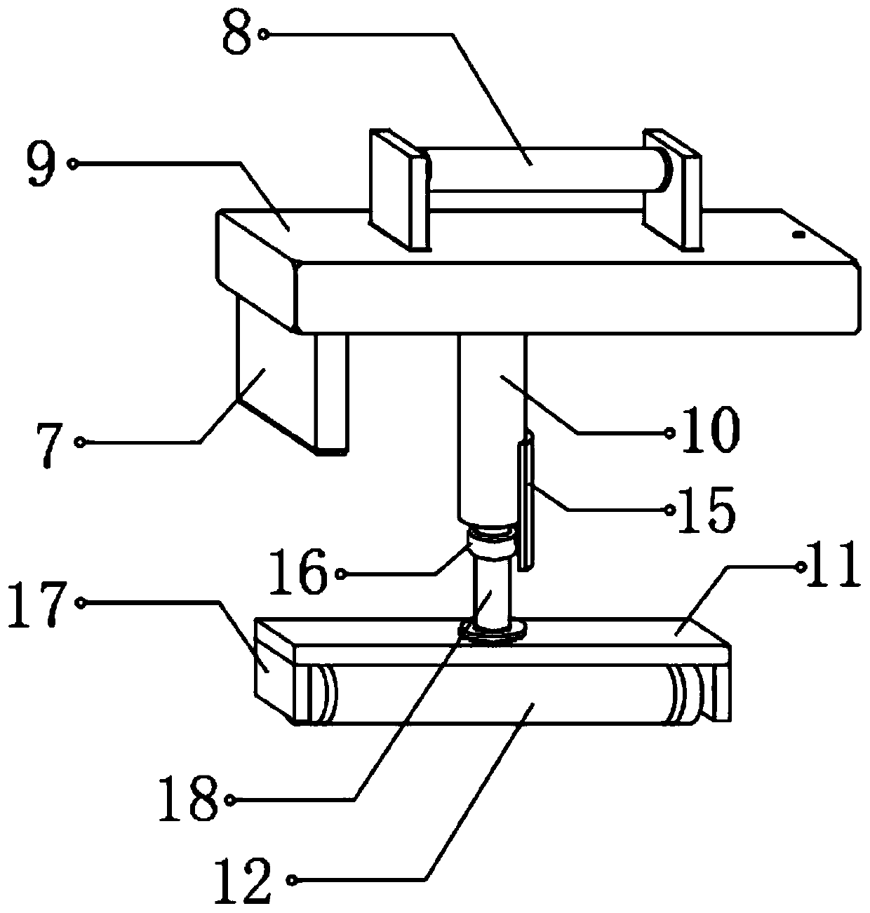 Coiled pipe support device for underfloor heating pipe installation