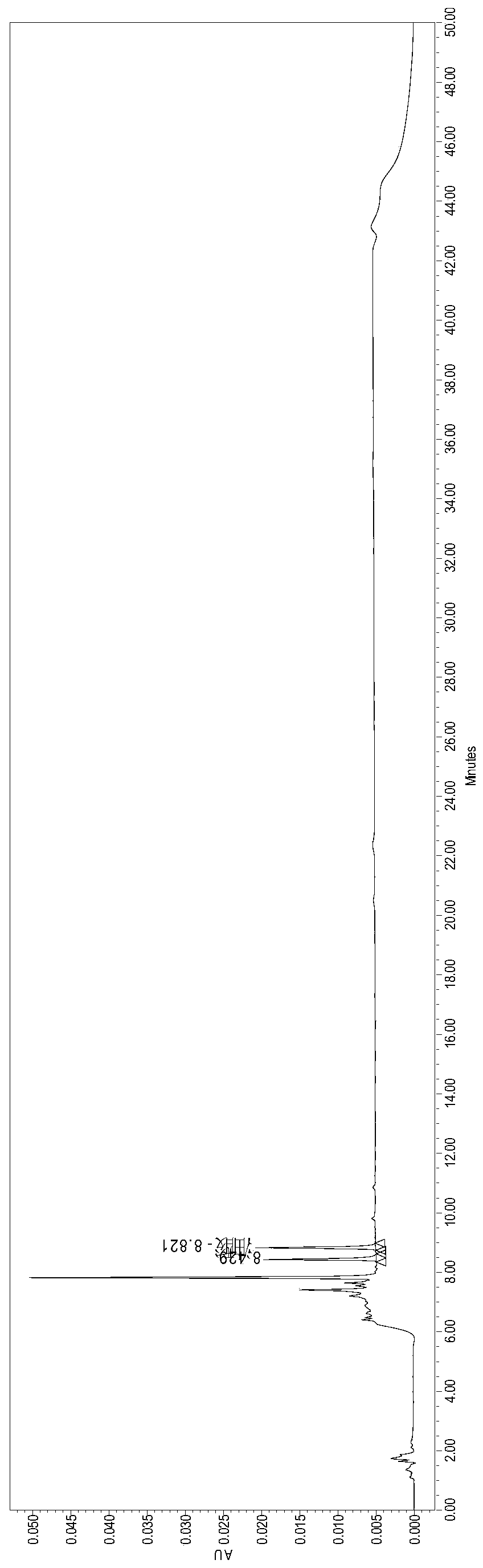 A kind of assay method of sodium oleate content in dry emulsion for injection