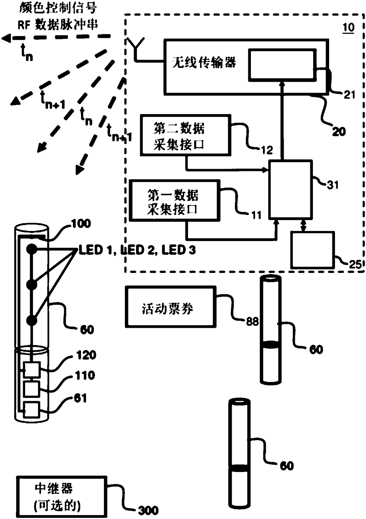 Nteractive lighting effect device and method of configuring lighting effect patterns