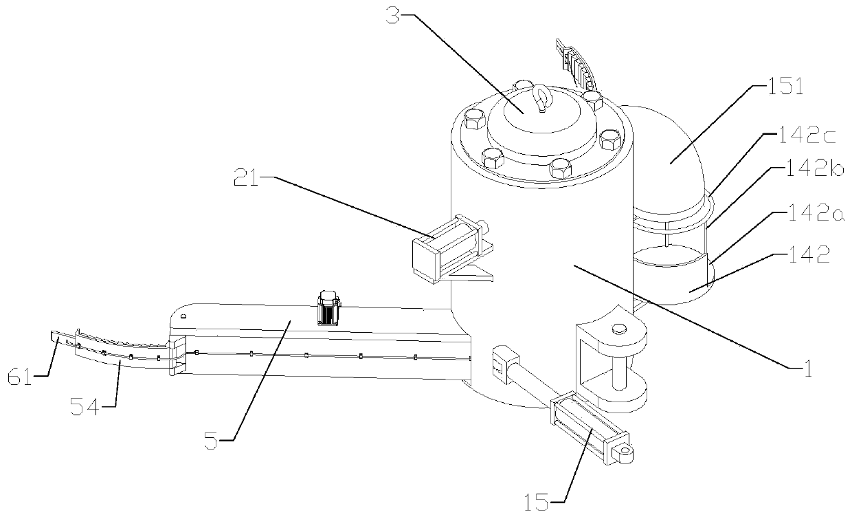 Automatic forest tree leaf collecting device