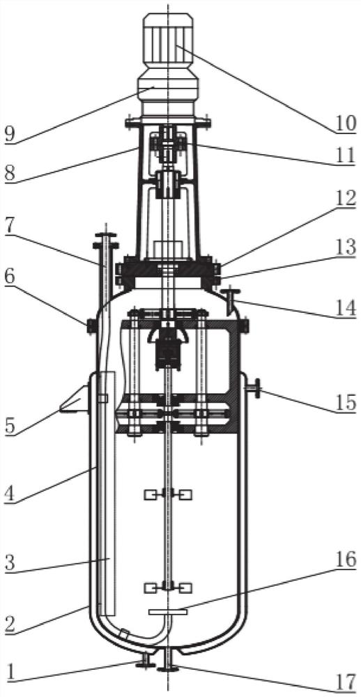 Variable-angle planet inclined stirring device with stirring paddle capable of planning path