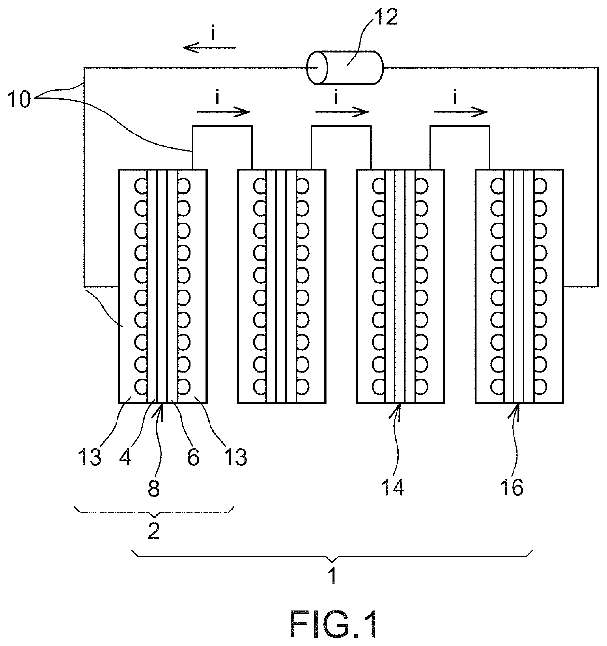 Bipolar plate with undulating channels