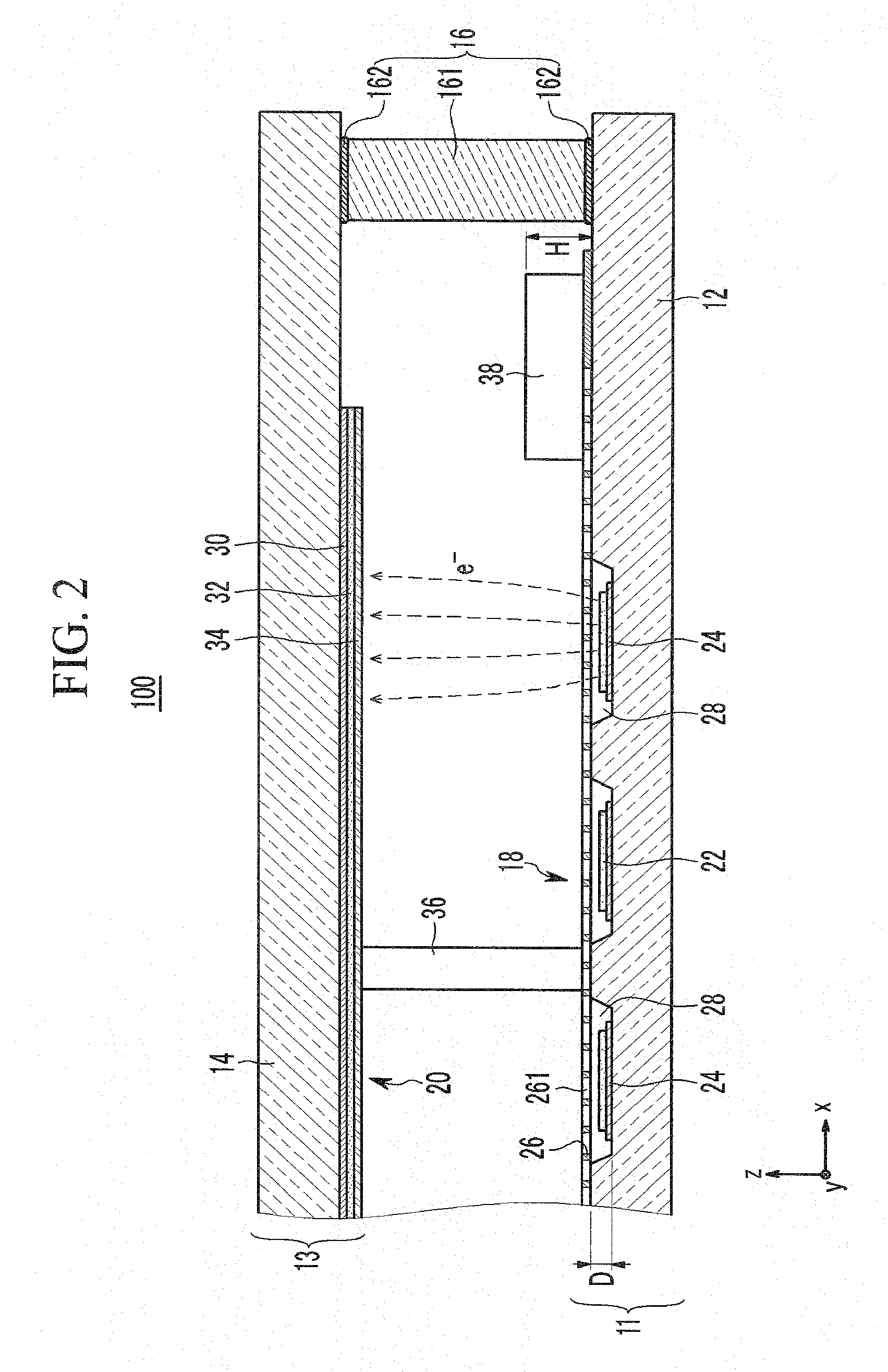 Light emission device and display device using the light emission device as a light source