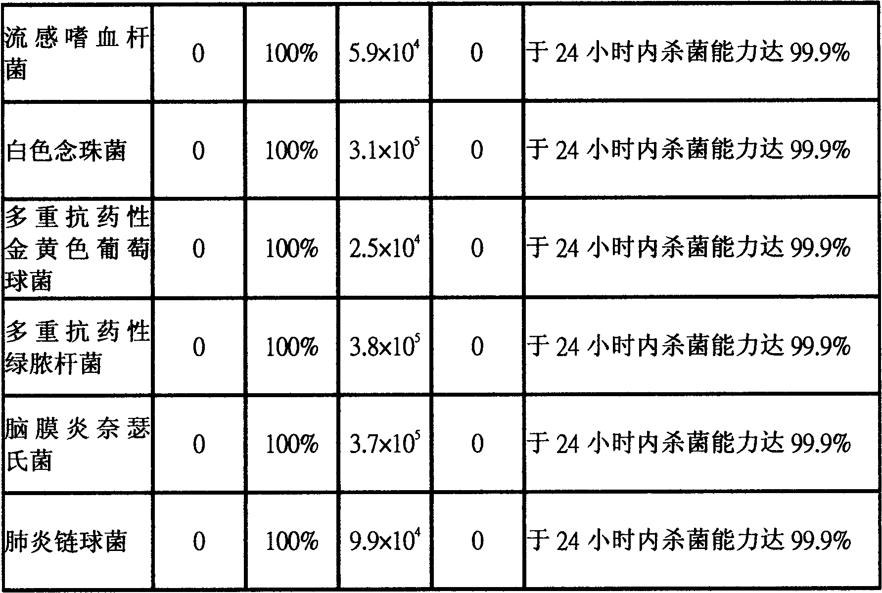 Inorganic nano composite antimicrobial agent and preparation process thereof