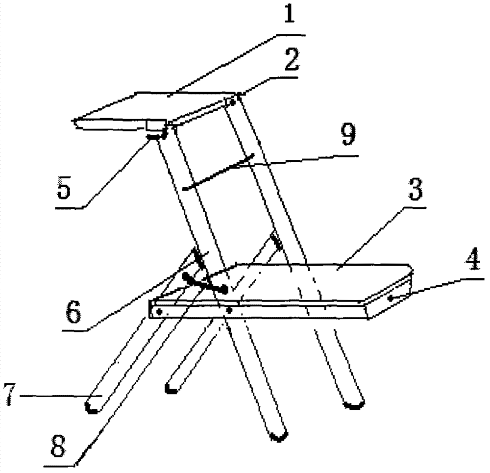 Foldable chair-desk