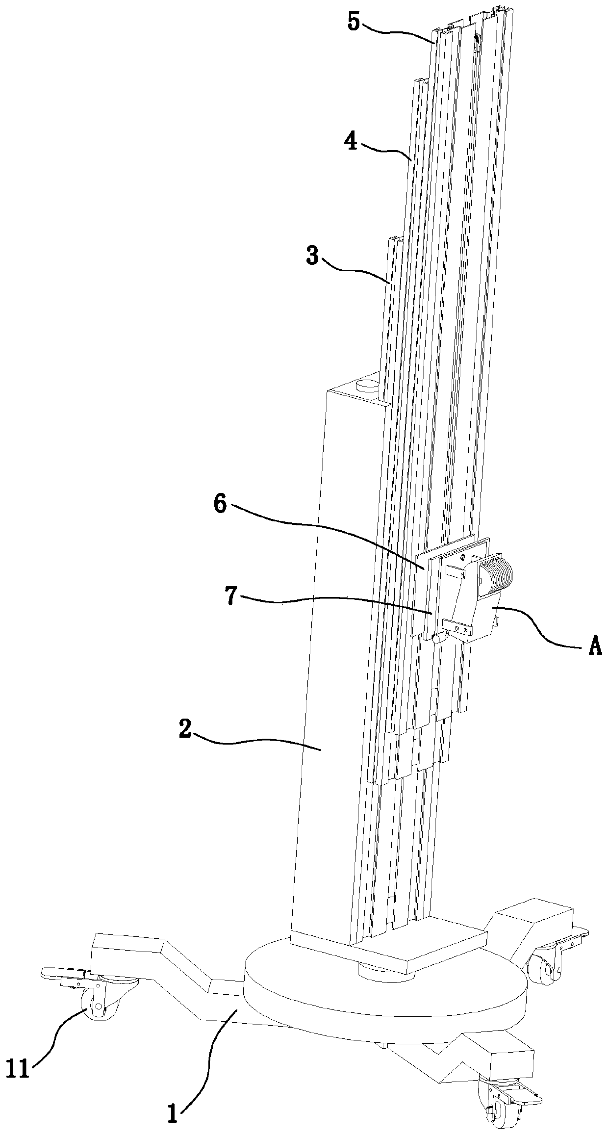 Operating frame used for electric tool