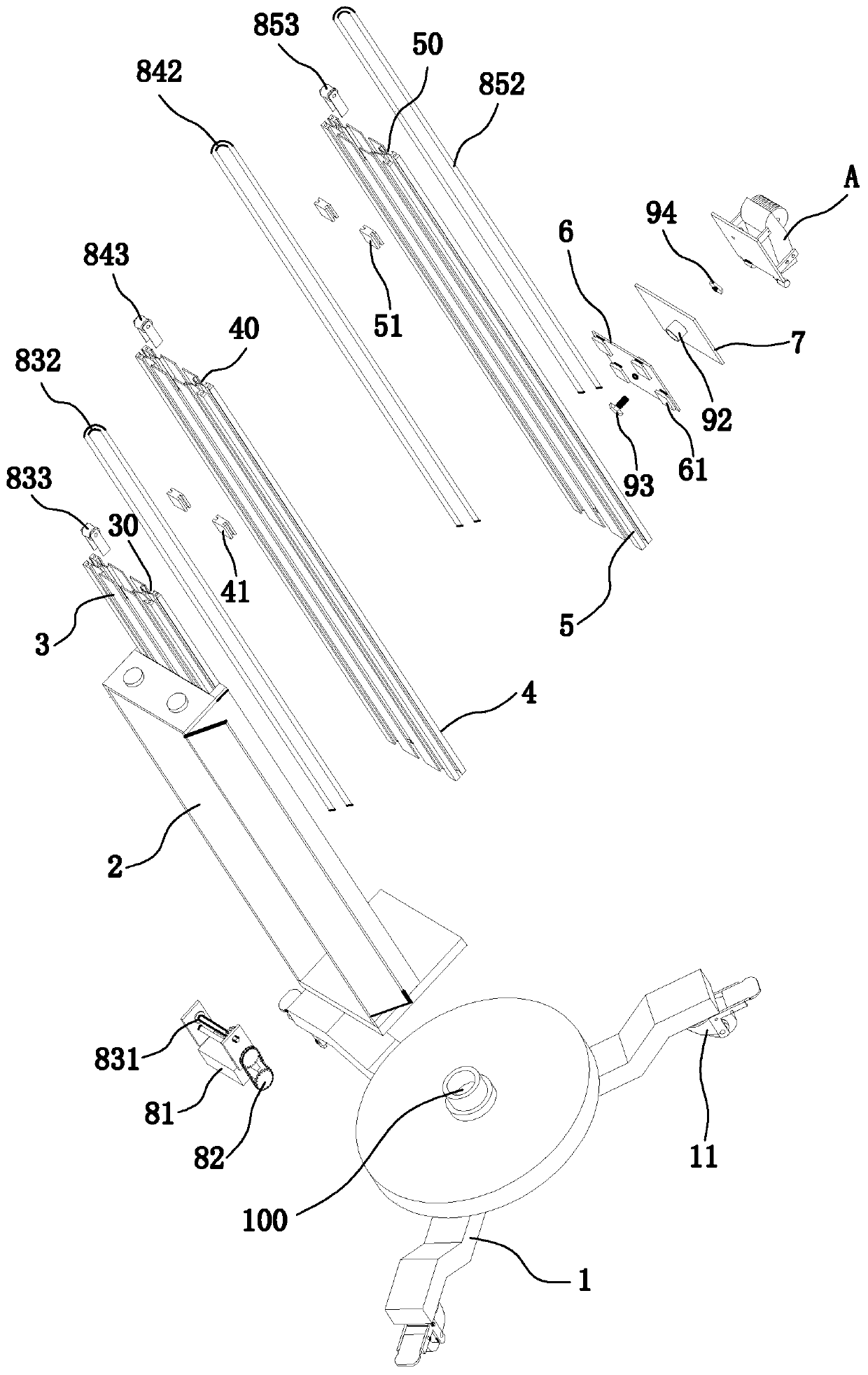 Operating frame used for electric tool