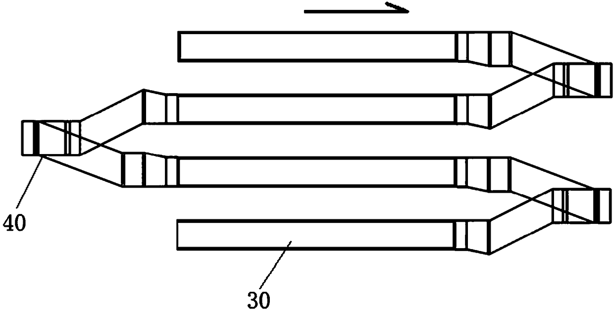 Rail changing mechanism and rail changing method for walking robot for solar photovoltaic panels