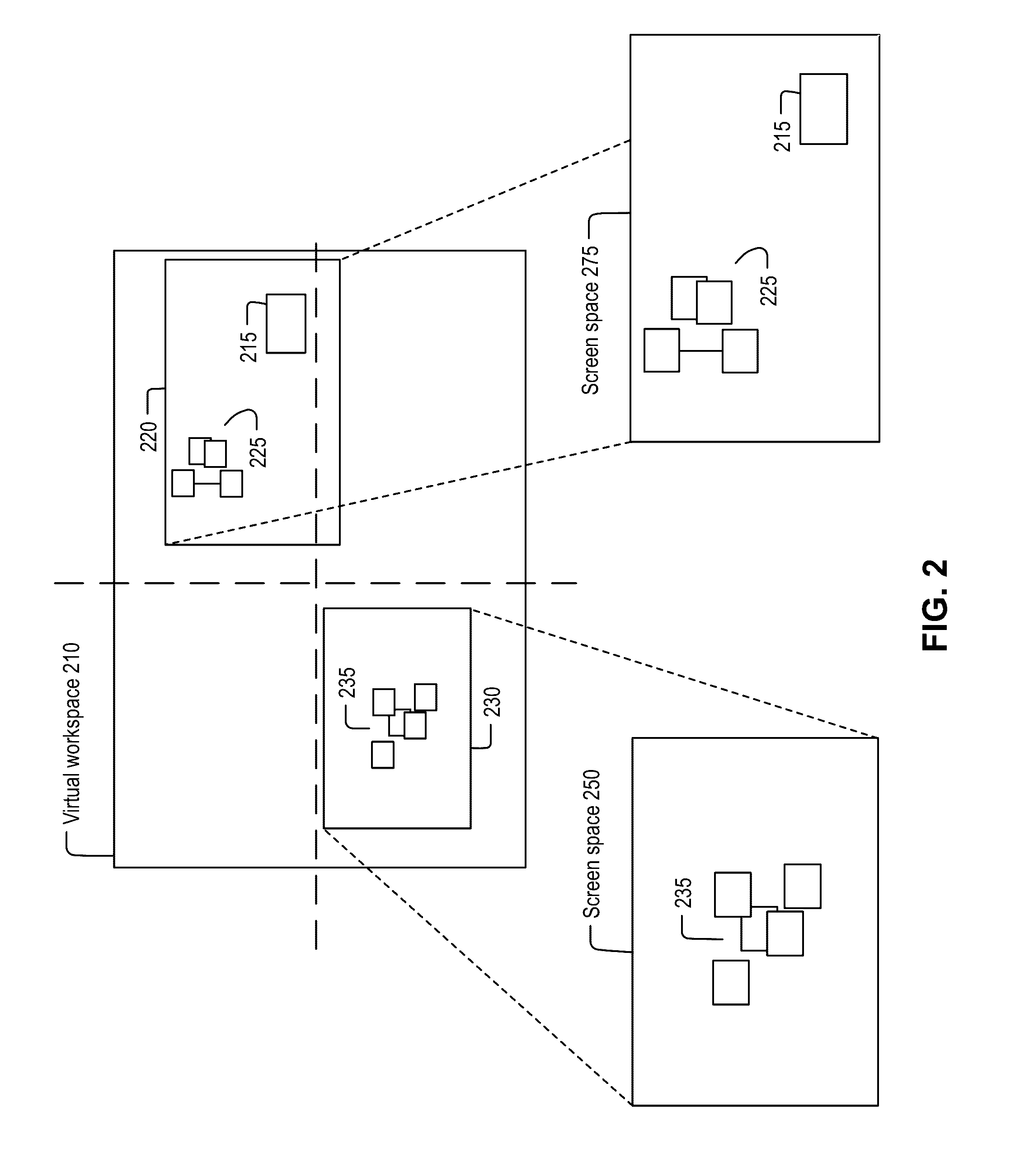 Virtual workspace viewport location markers in collaboration systems