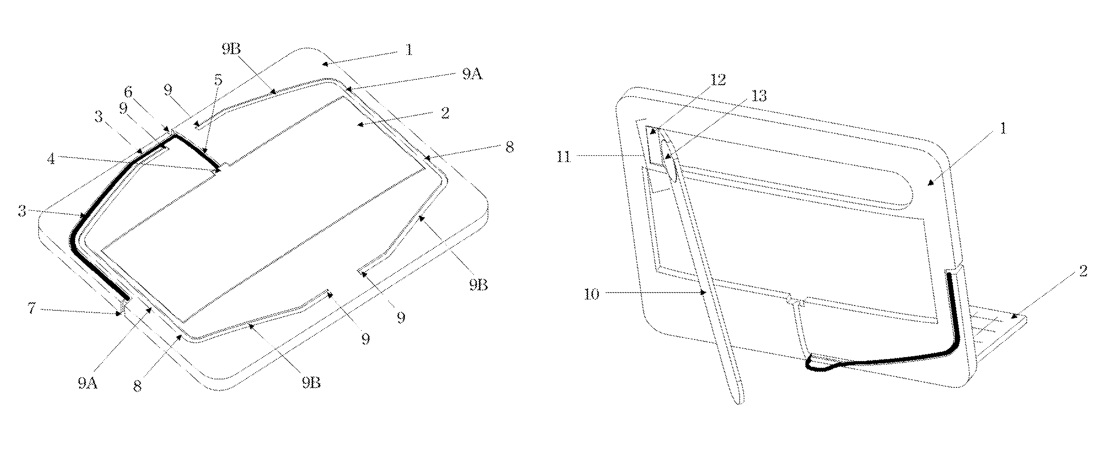 Tablet PC cover with stowable input device