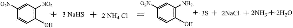 Method for preparing 2-amino-4-nitrophenol by using disperse blue 2BLN byproduct