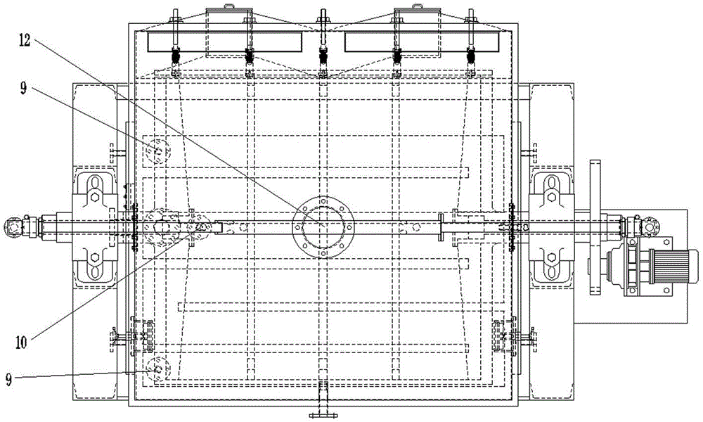 Rotary drum spraying type condensing crystallization pelleter