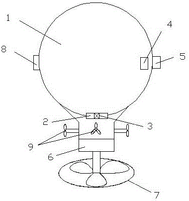 Sounding balloon capable of targeted monitoring