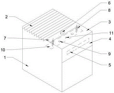 Dustproof paper shredding device