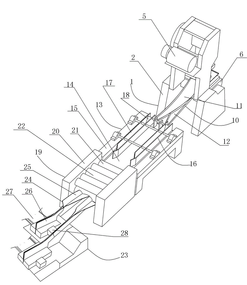 Cutter blade punching device