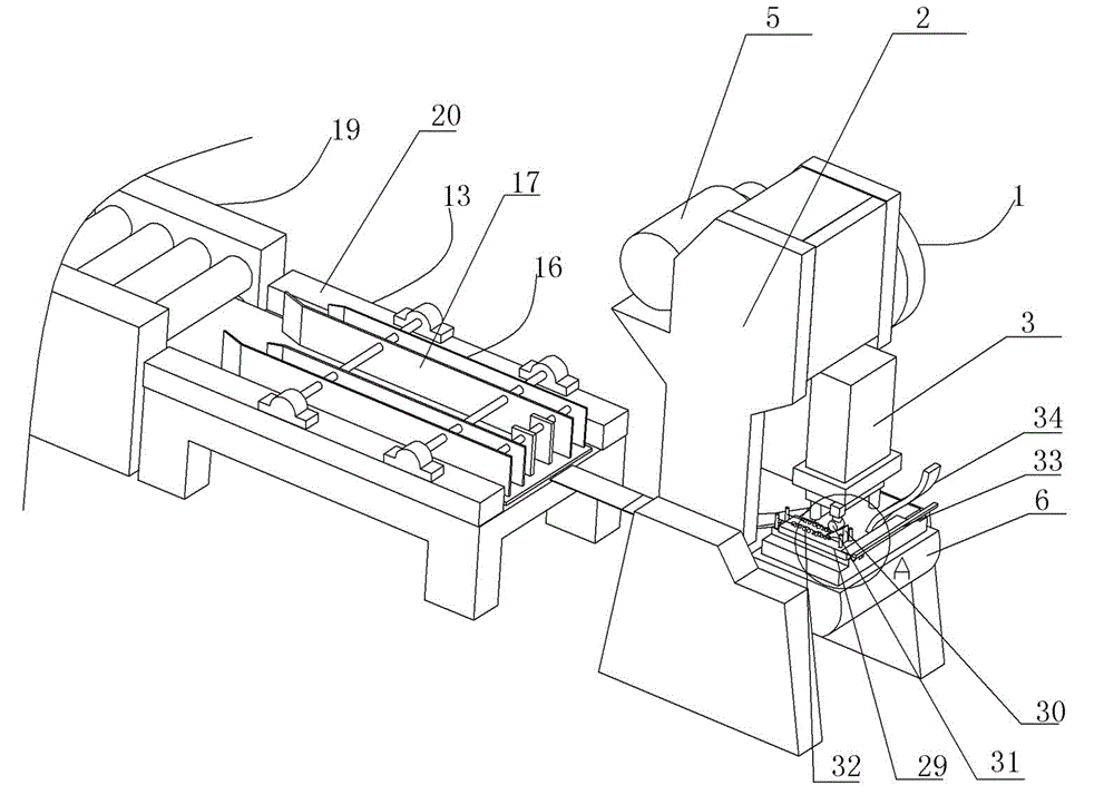 Cutter blade punching device