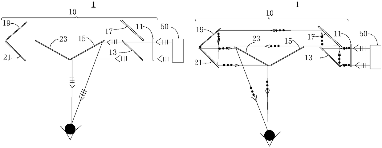 Augmented reality display optical module set and augmented reality display system