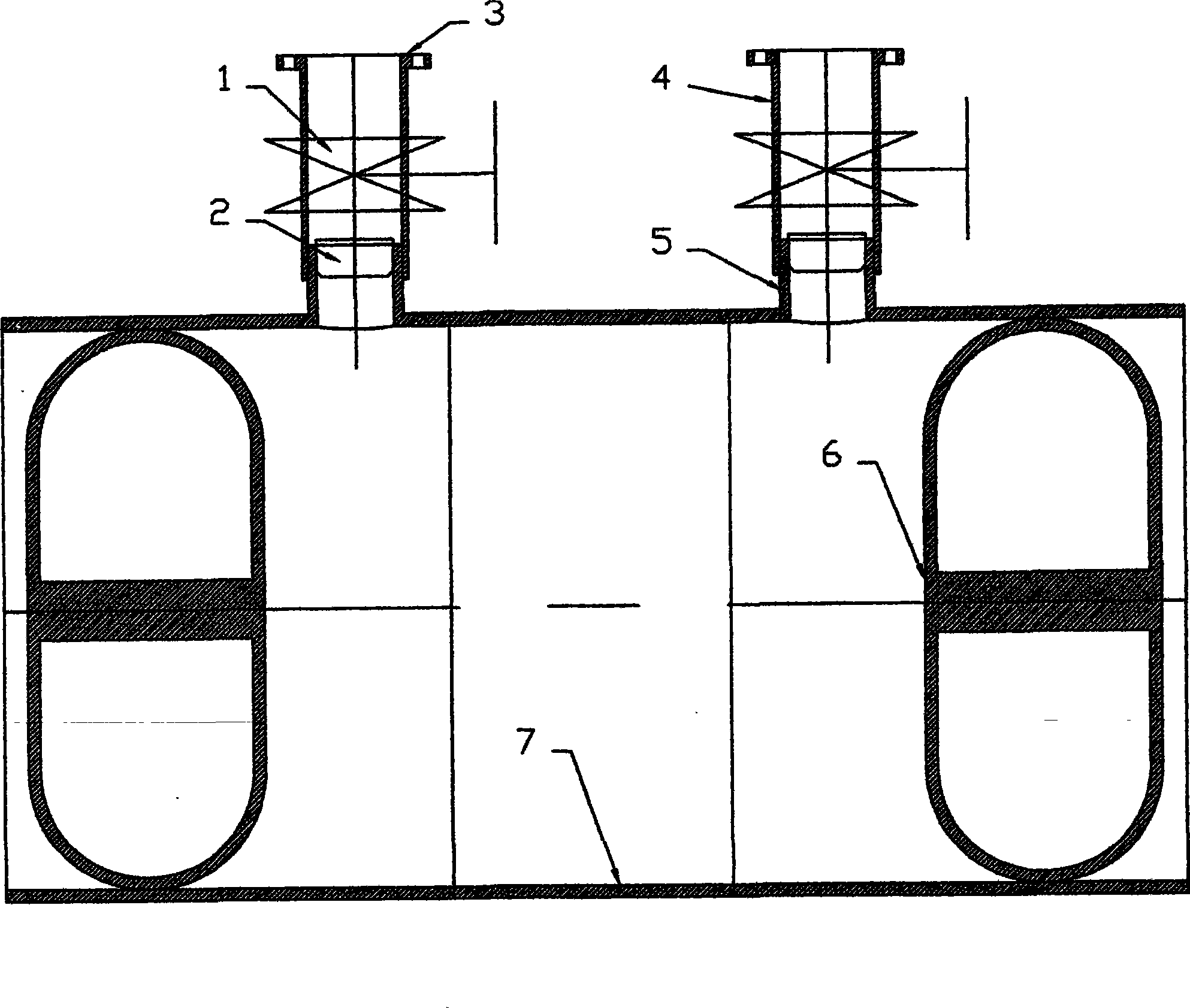 Totally-enclosed examination and repair process with pressure for feedwater piping