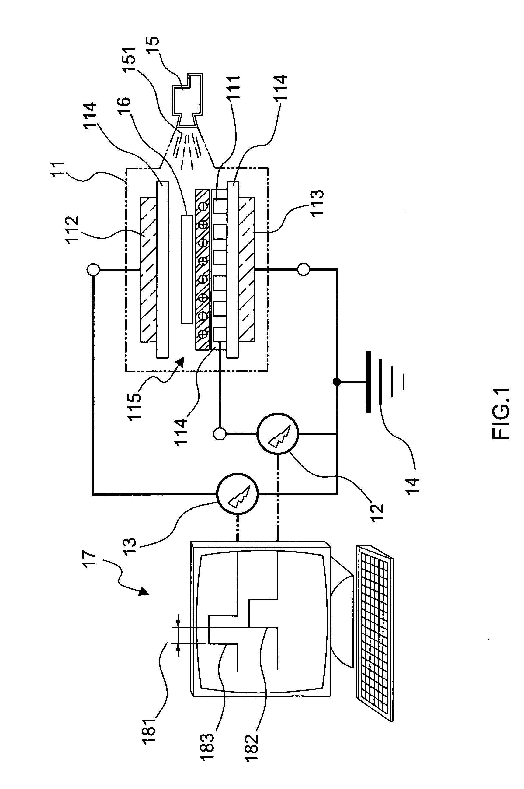 Apparatus of triple-electrode dielectric barrier discharge at atmospheric pressure