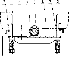 Seesaw-type rope end balancing device for forcibly driving elevator