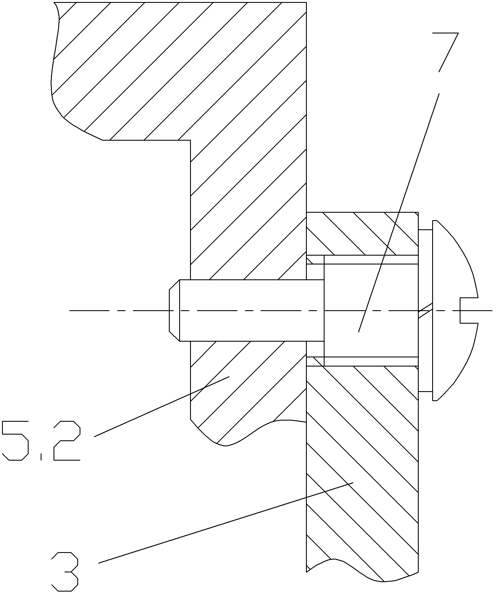 Safe steering column structure