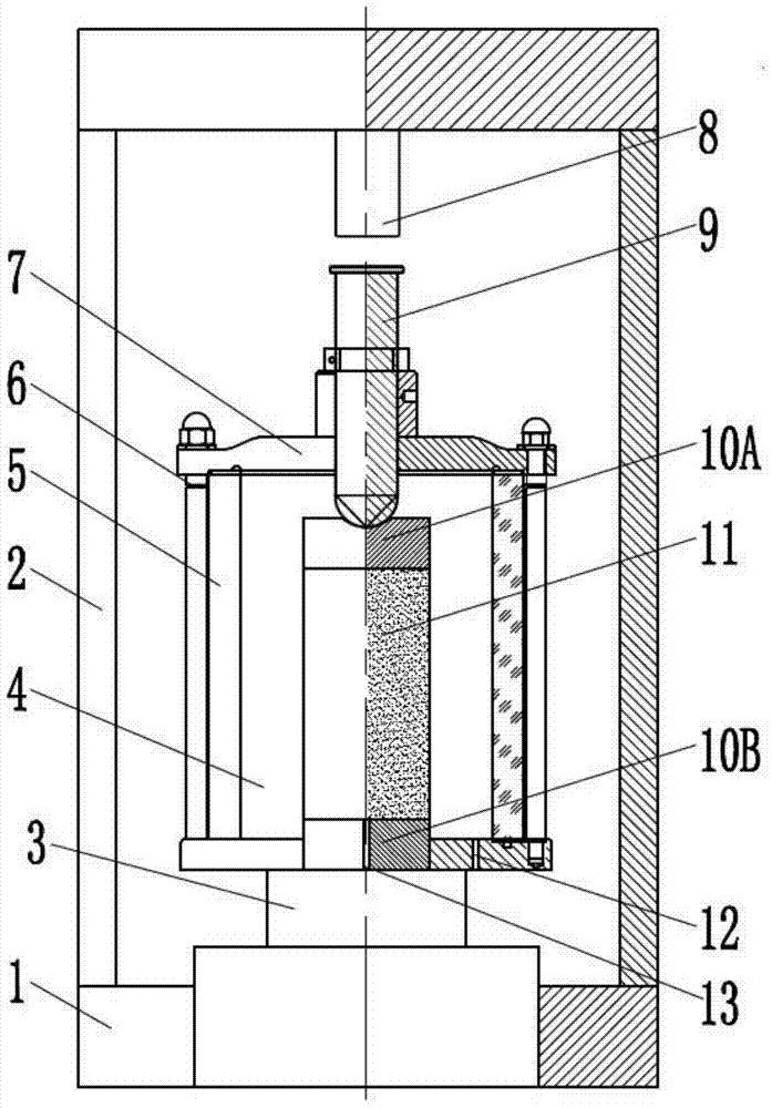 Suction force controllable unsaturated soil static triaxial apparatus based on internal body variable precision measurement