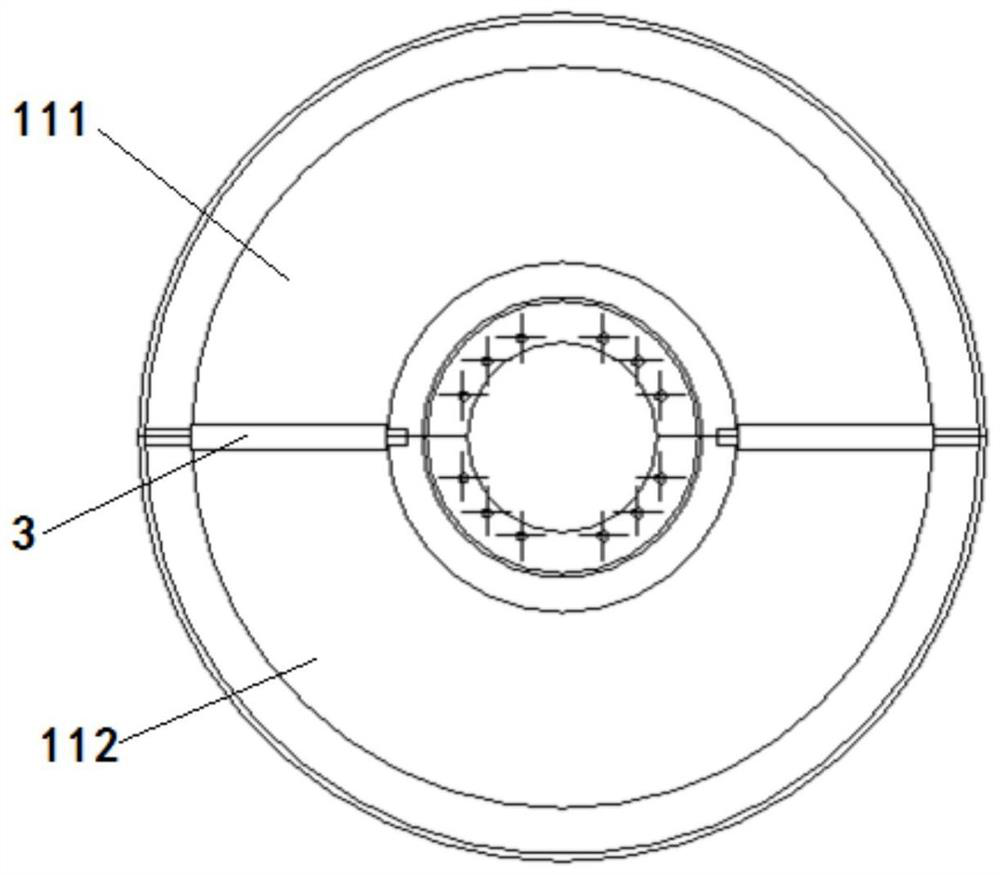 Material receiving disc for directional solidification crystallization furnace and manufacturing method of material receiving disc