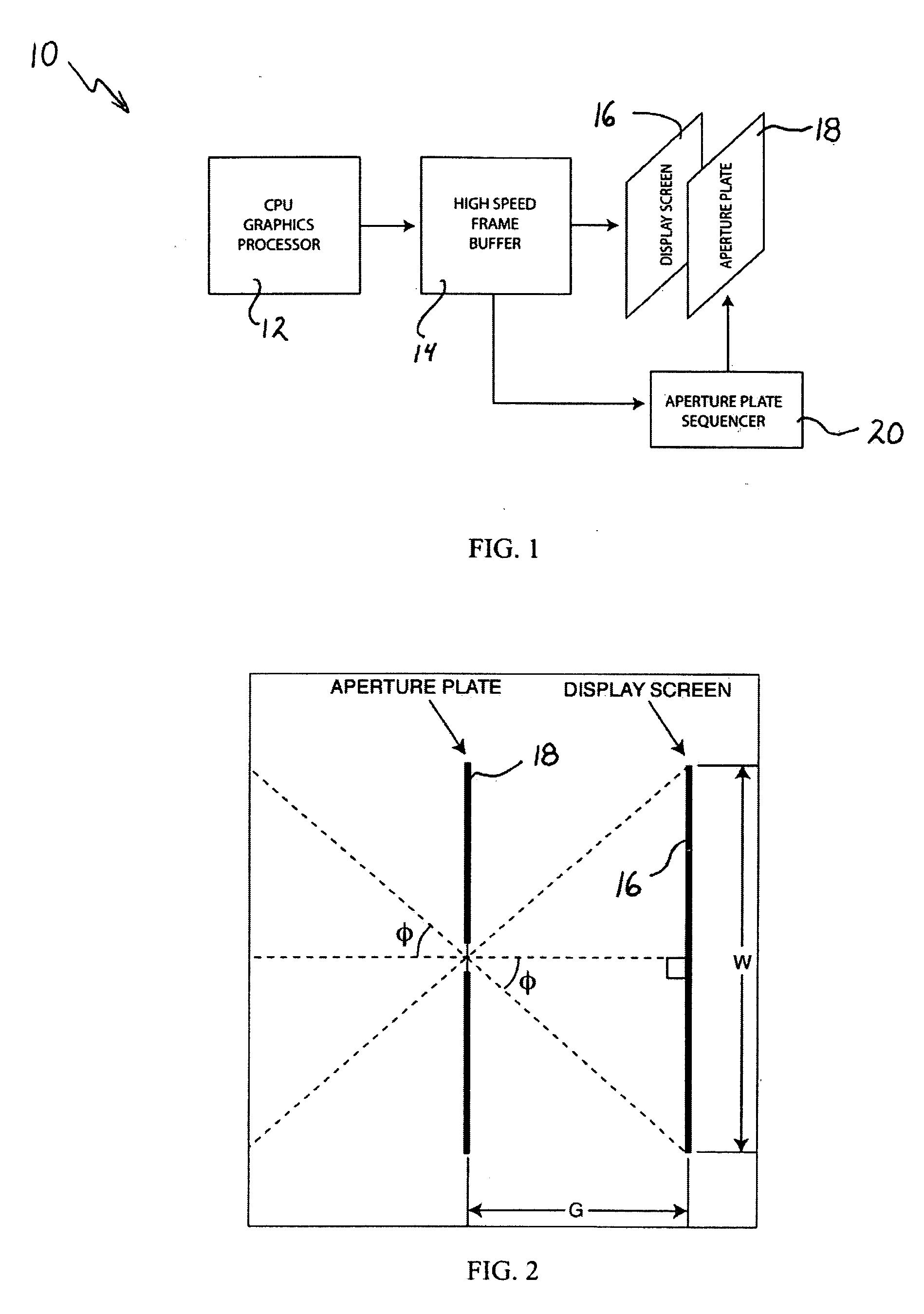 Method for formating images for angle-specific viewing in a scanning aperture display device