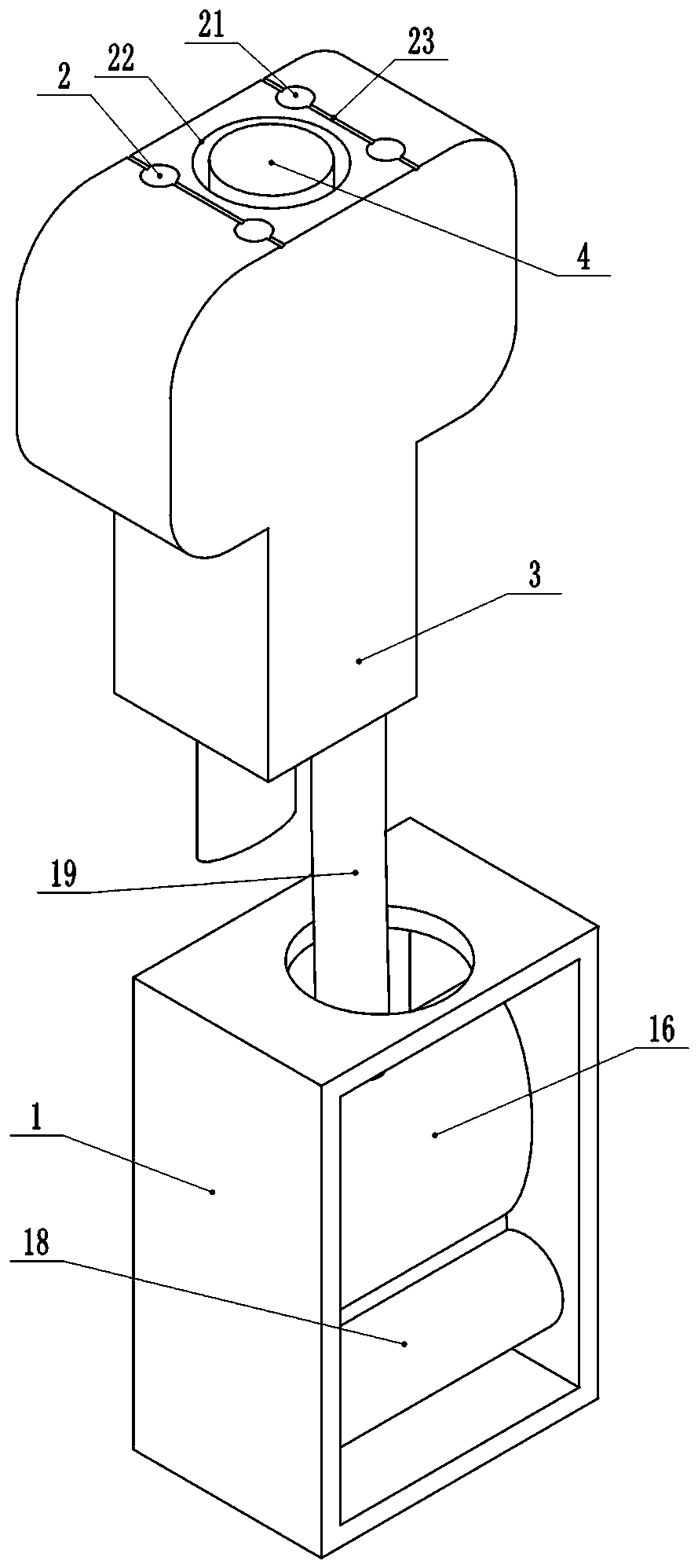 Adjustable ultrasonic coupling agent automatic squeezing device