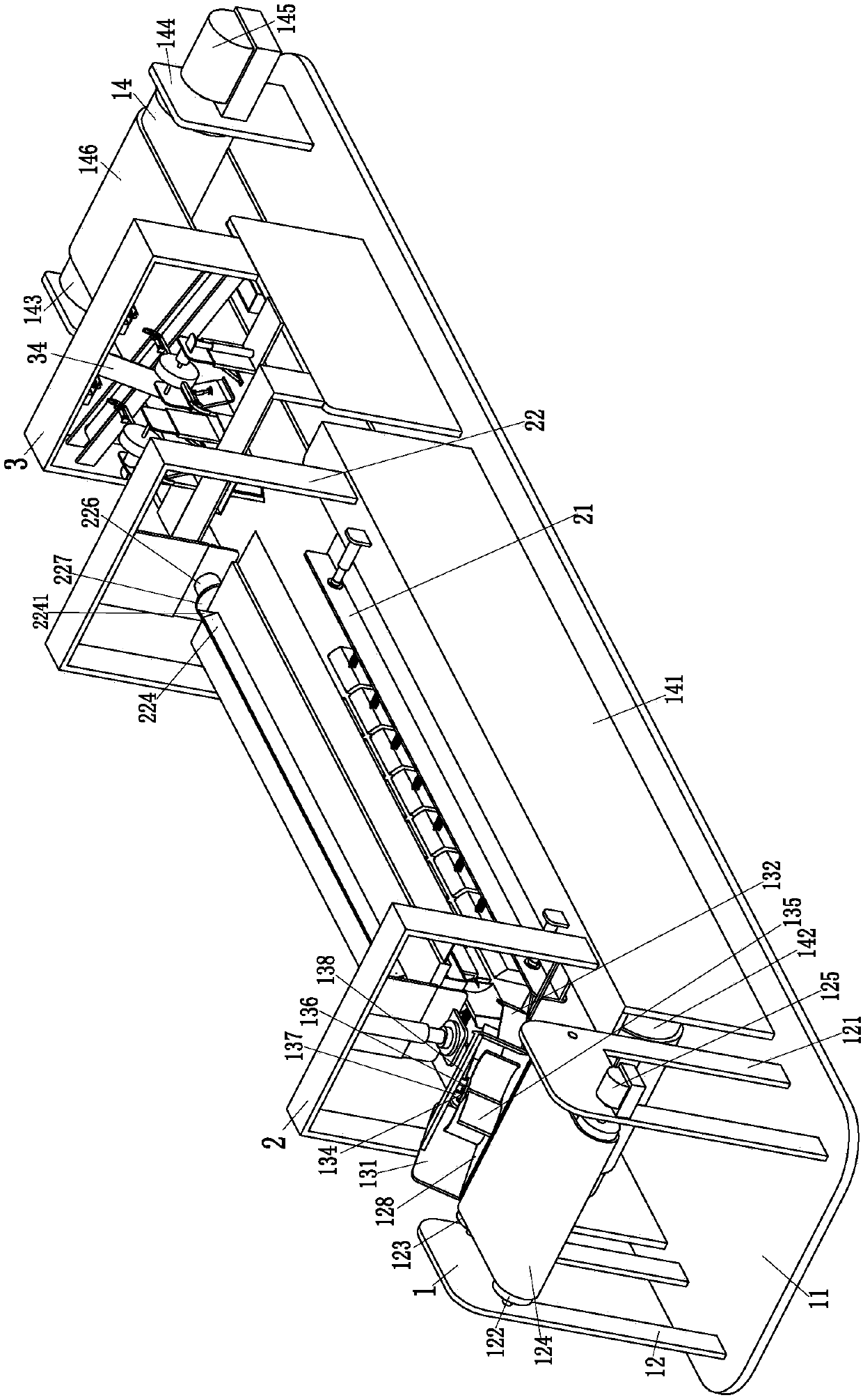 Automatic shelling and flesh-taking manufacture equipment for building decorating material shells