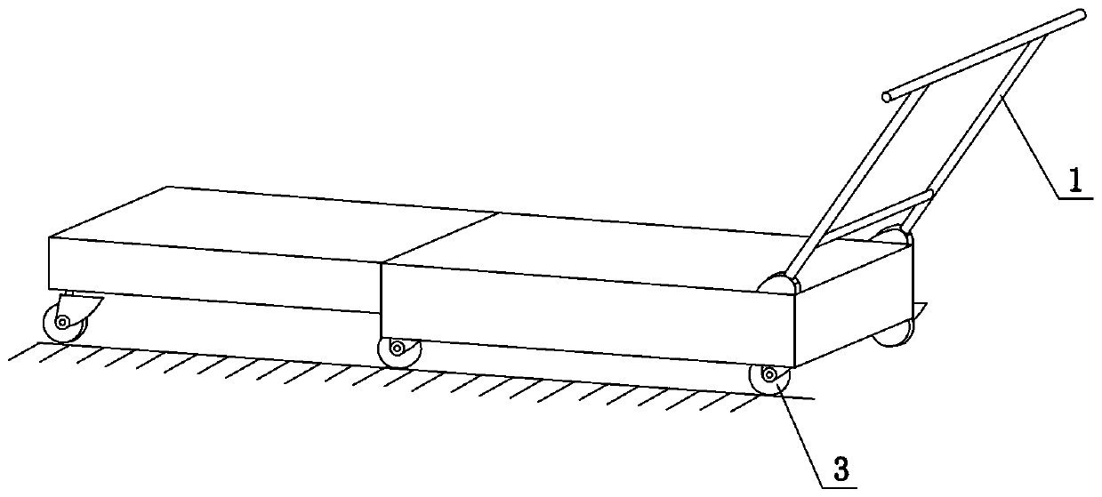 A kind of trolley for tourist area