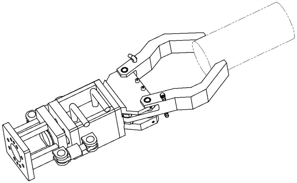 A flexible jaw for continuous high temperature forging