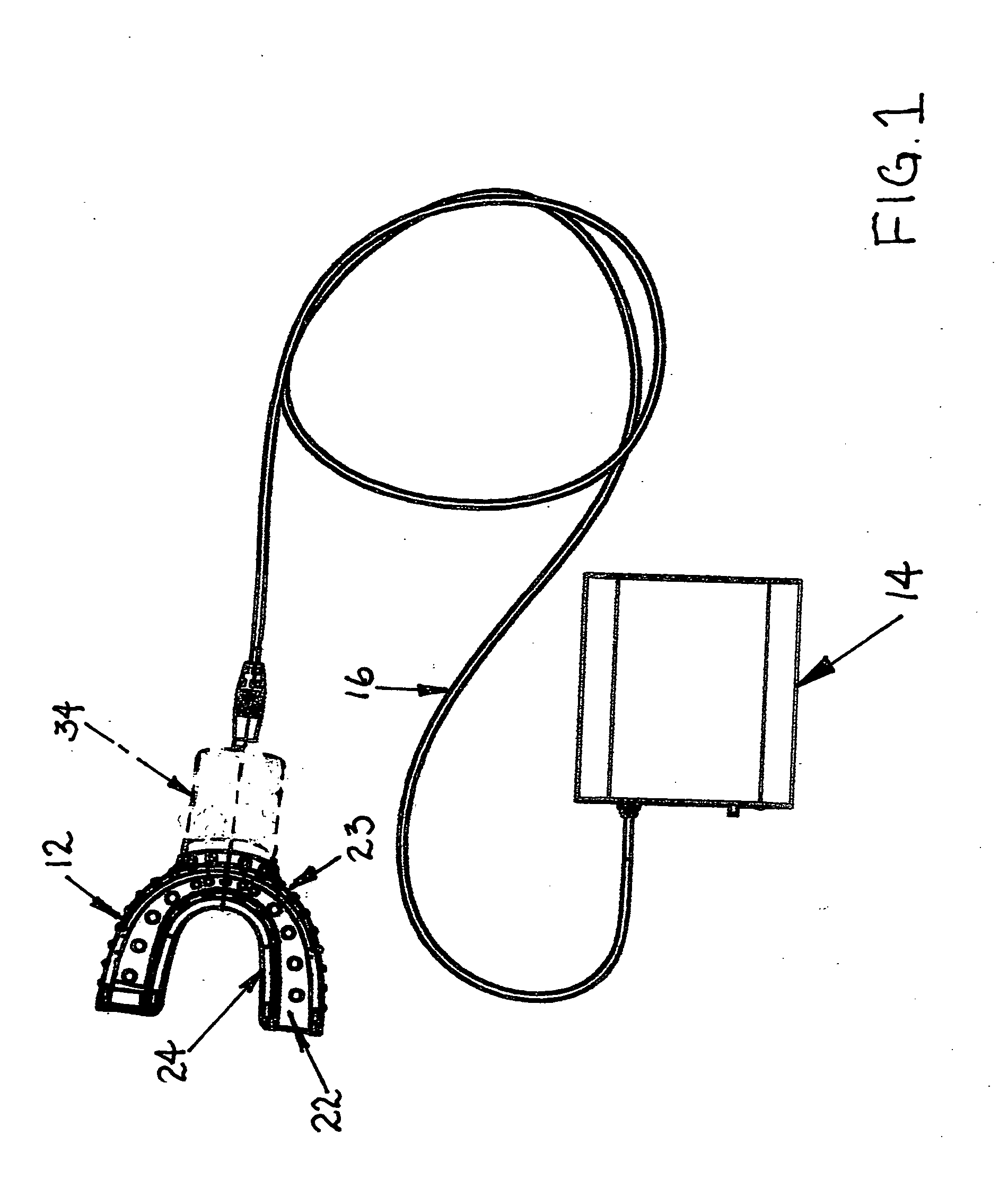 Phototherapy mouthpiece for enhancing the replication of gum cells