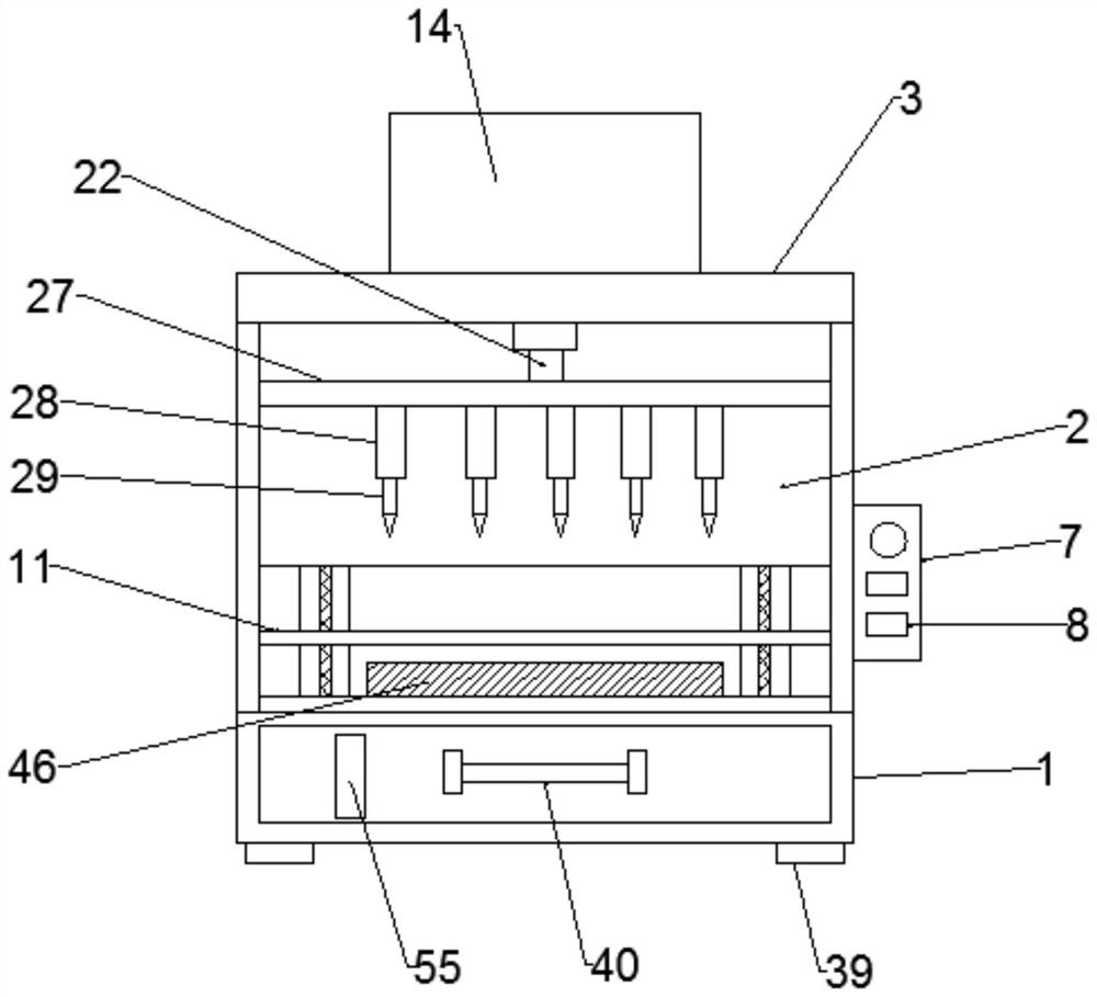 Perforating device for binding financial materials