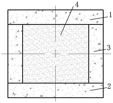 A split core column for diamond synthesis and its preparation method