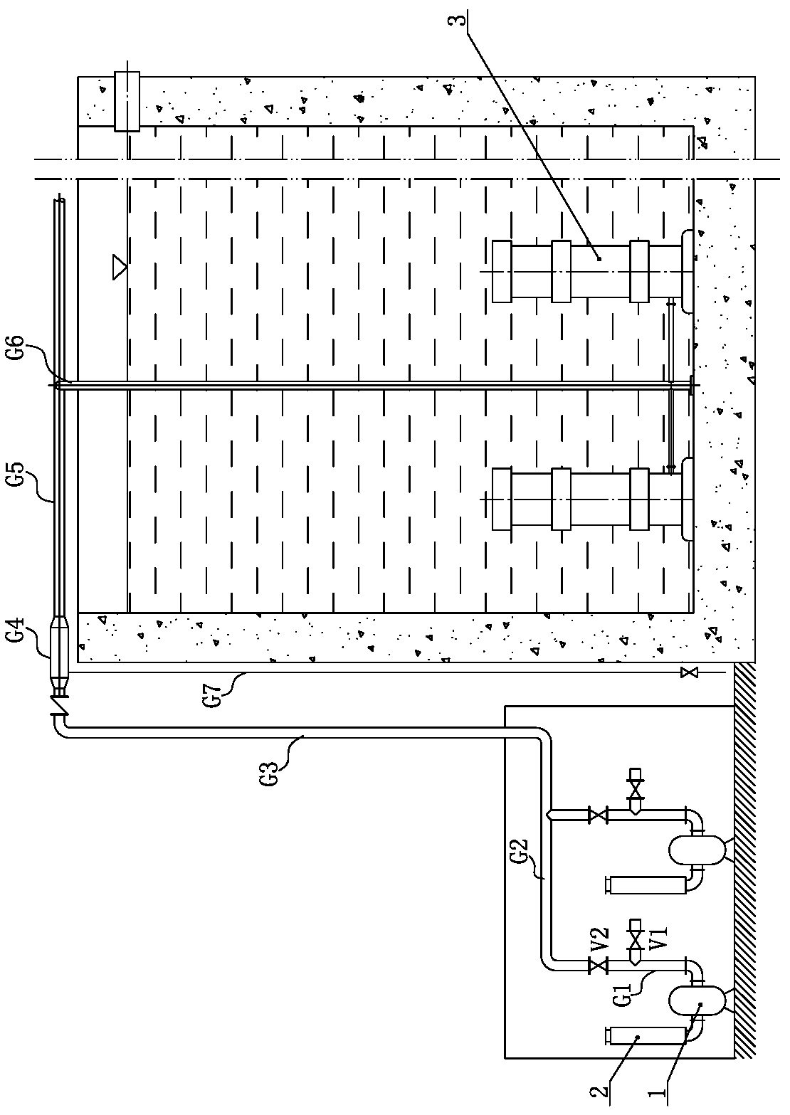 Pool aeration system and aeration method thereof