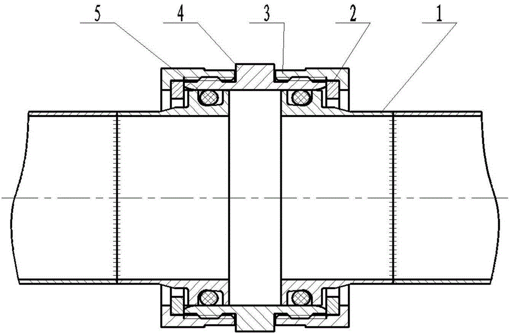 Combined type fuel oil guide pipe connecting structure for aircraft