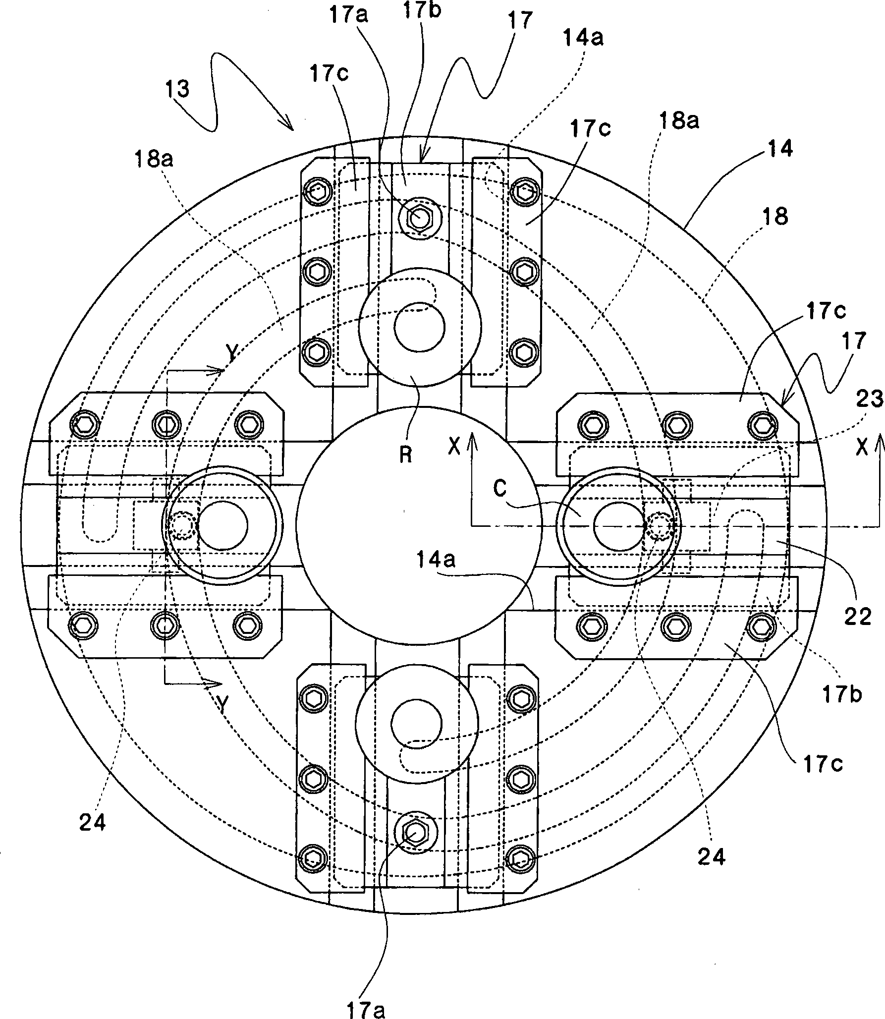 Deep-drawing processing device