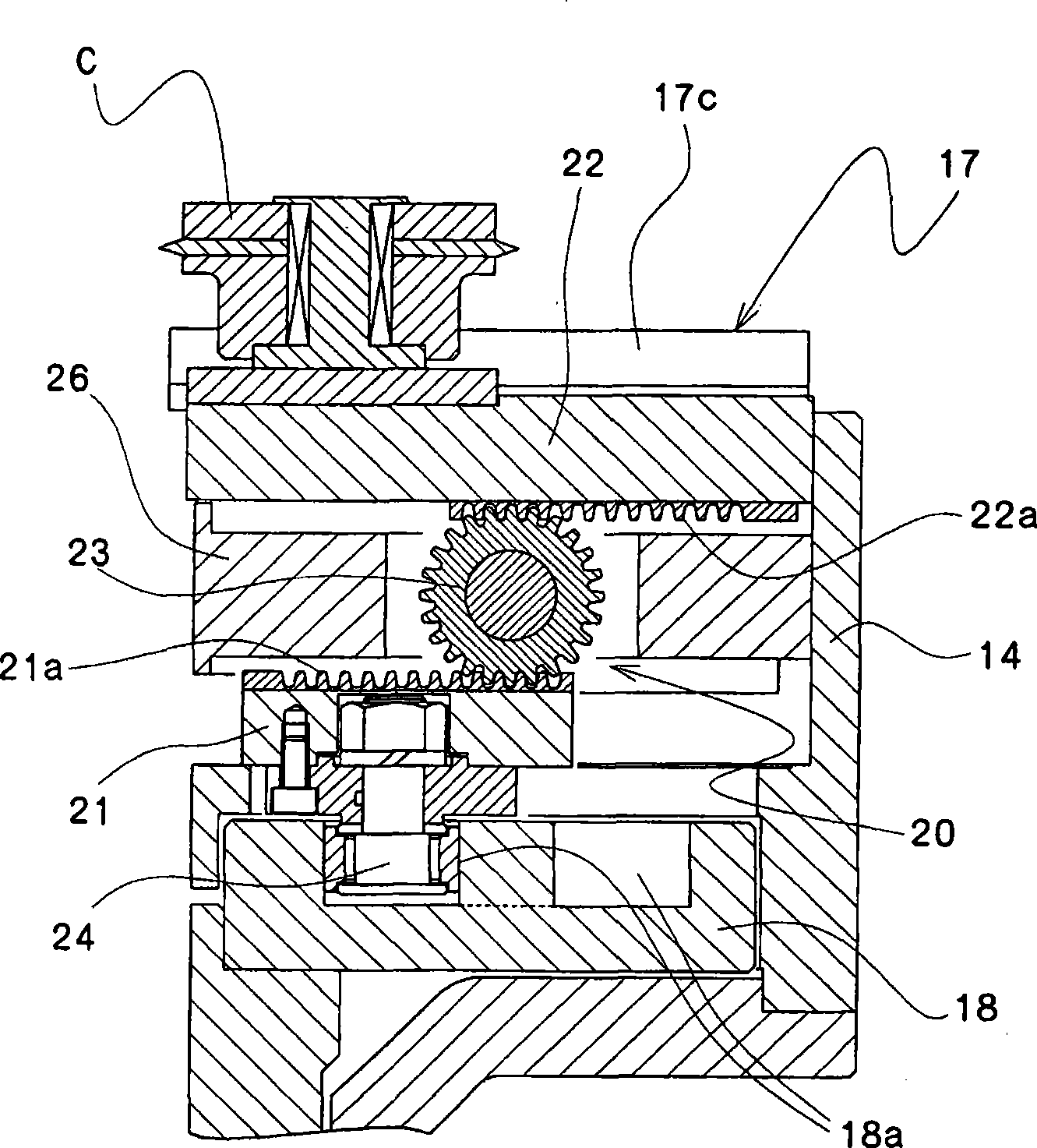 Deep-drawing processing device