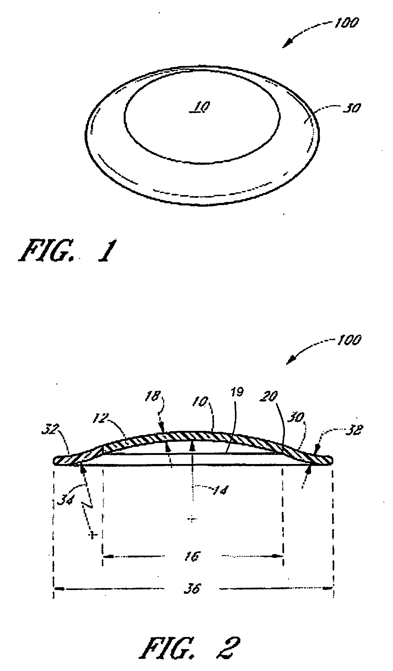 Hybrid contact lens with improved resistance to flexure and method for designing the same