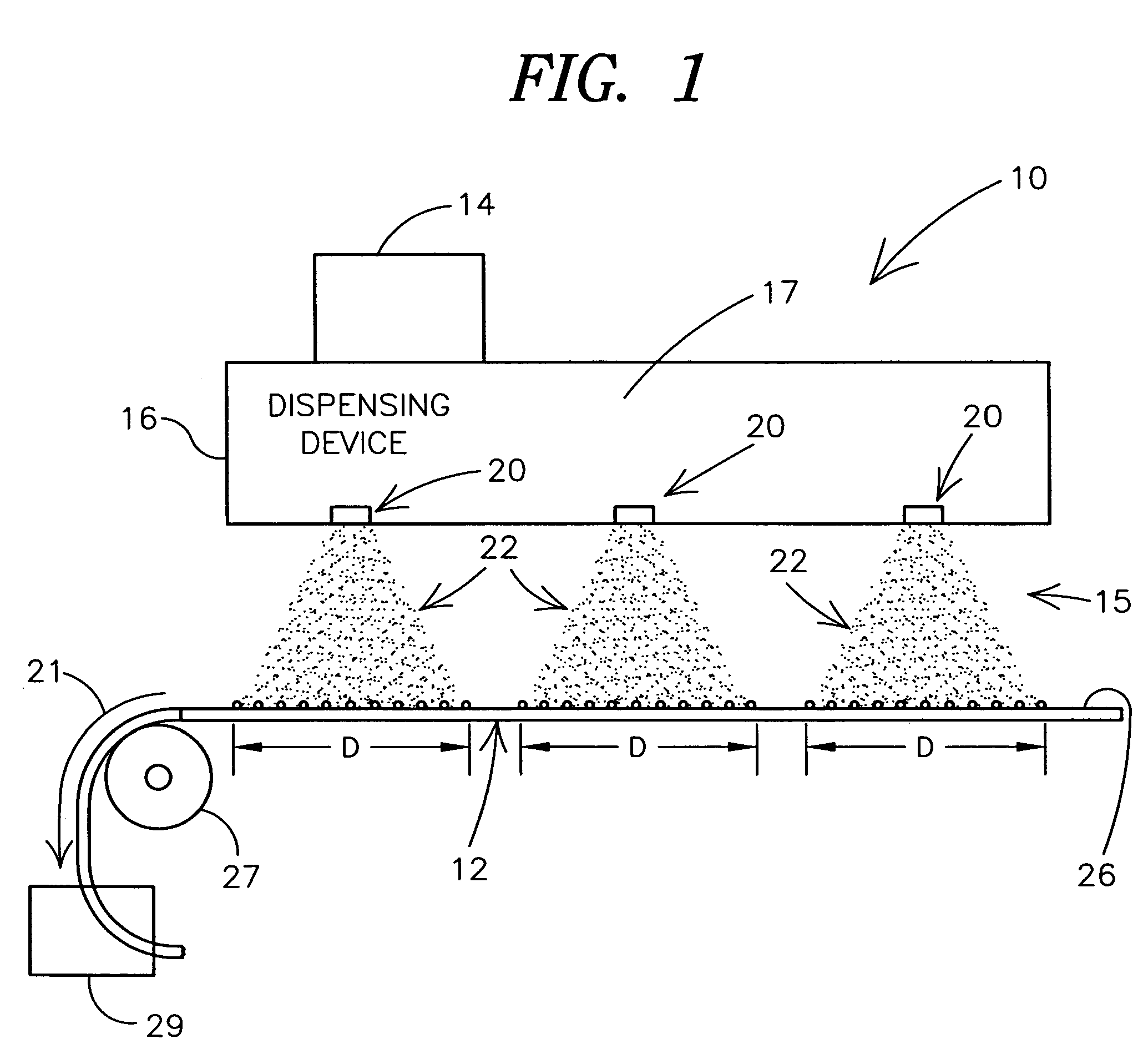 High mass throughput particle generation using multiple nozzle spraying