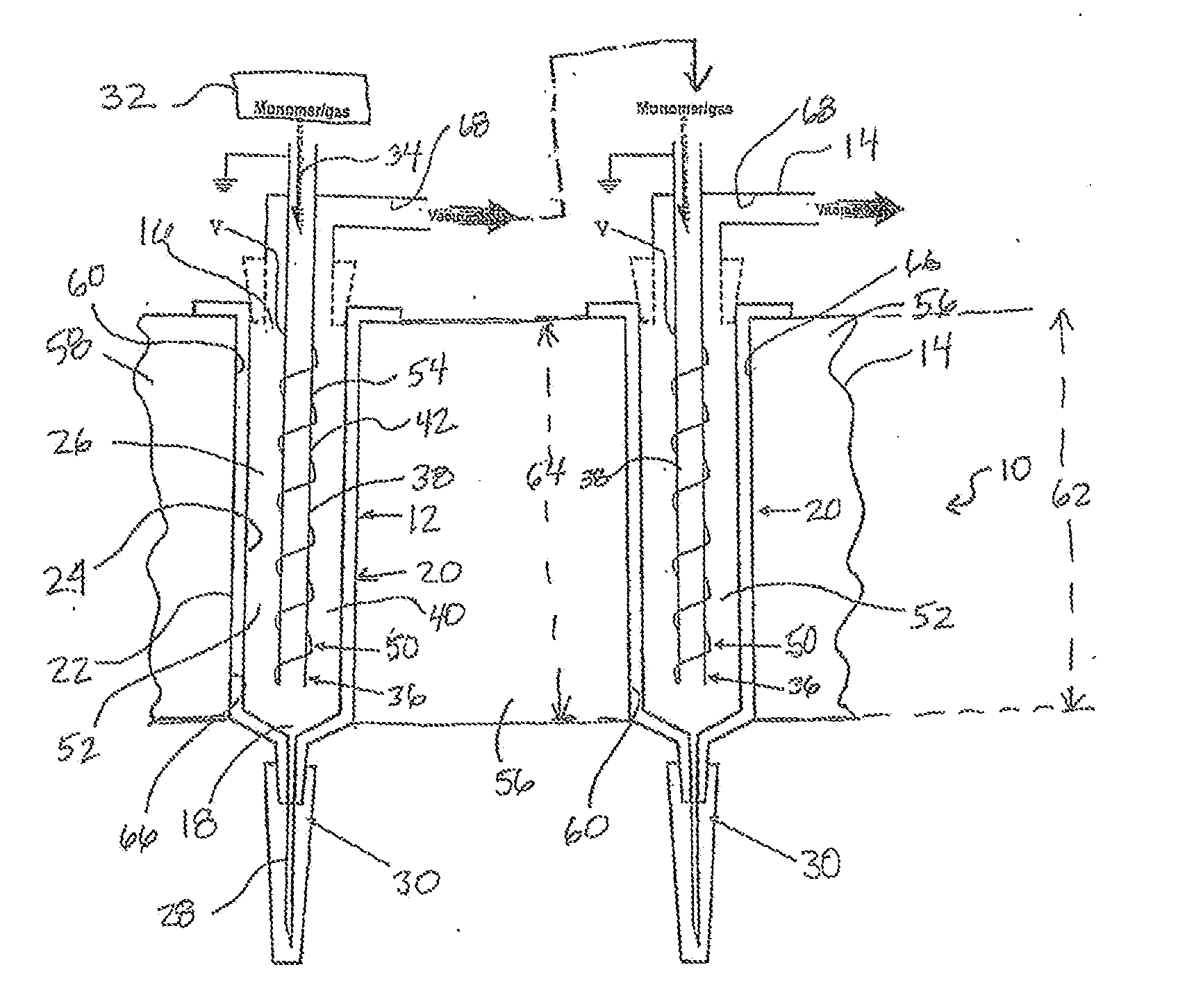 Systems, Apparatus and Methods for Coating the Interior of a Container Using a Photolysis and/or Thermal Chemical Vapor Deposition Process