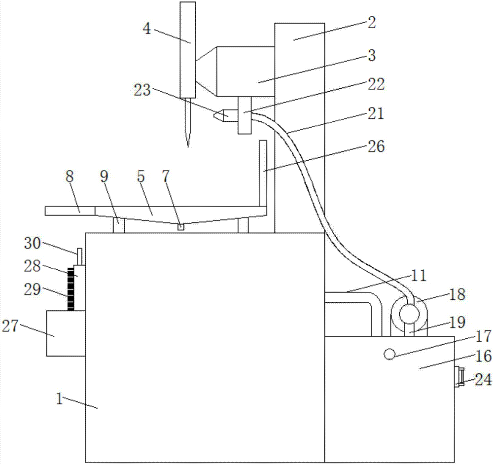 Stone cutting device capable of cyclically utilizing cooling water