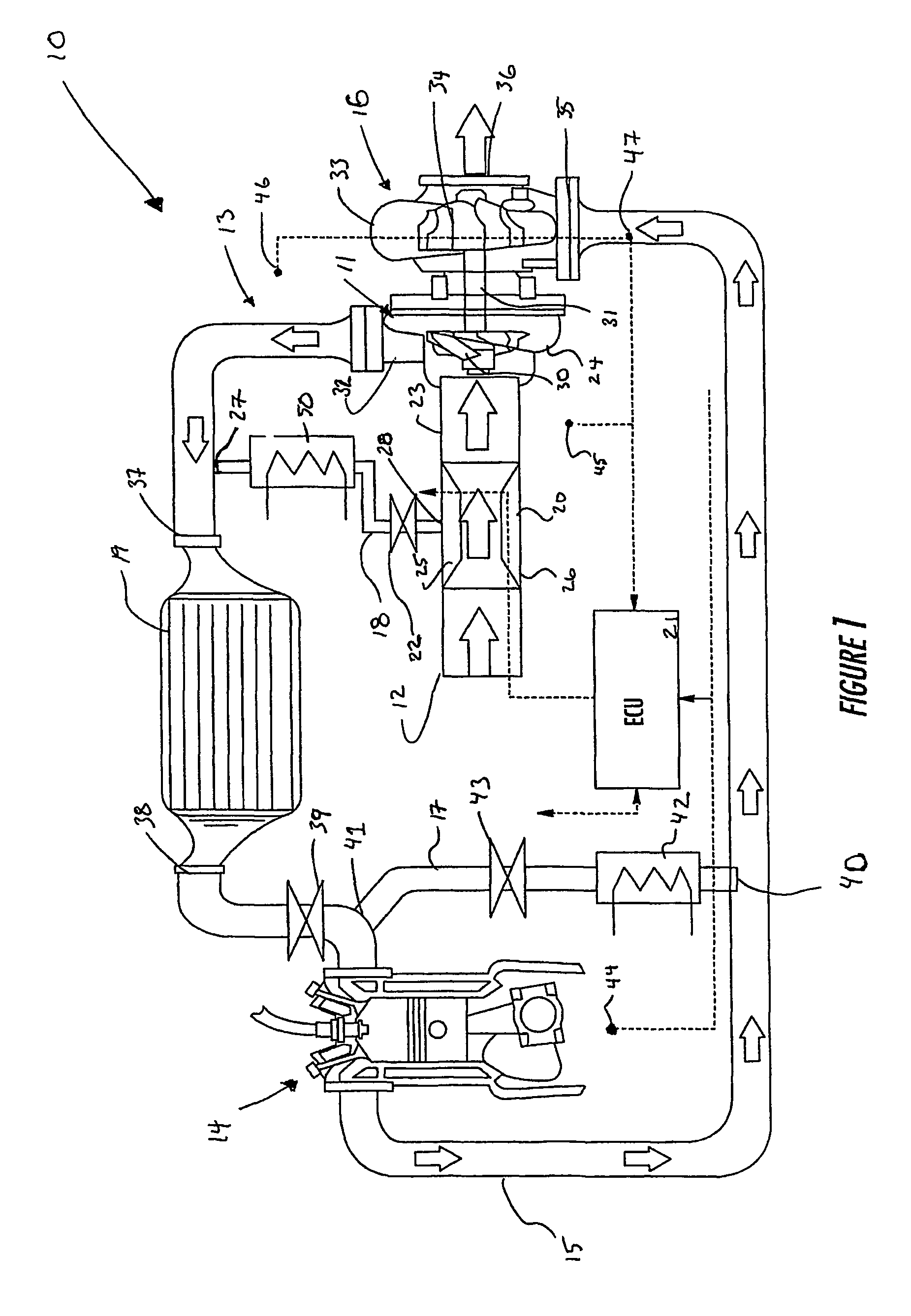 Surge control system for a compressor