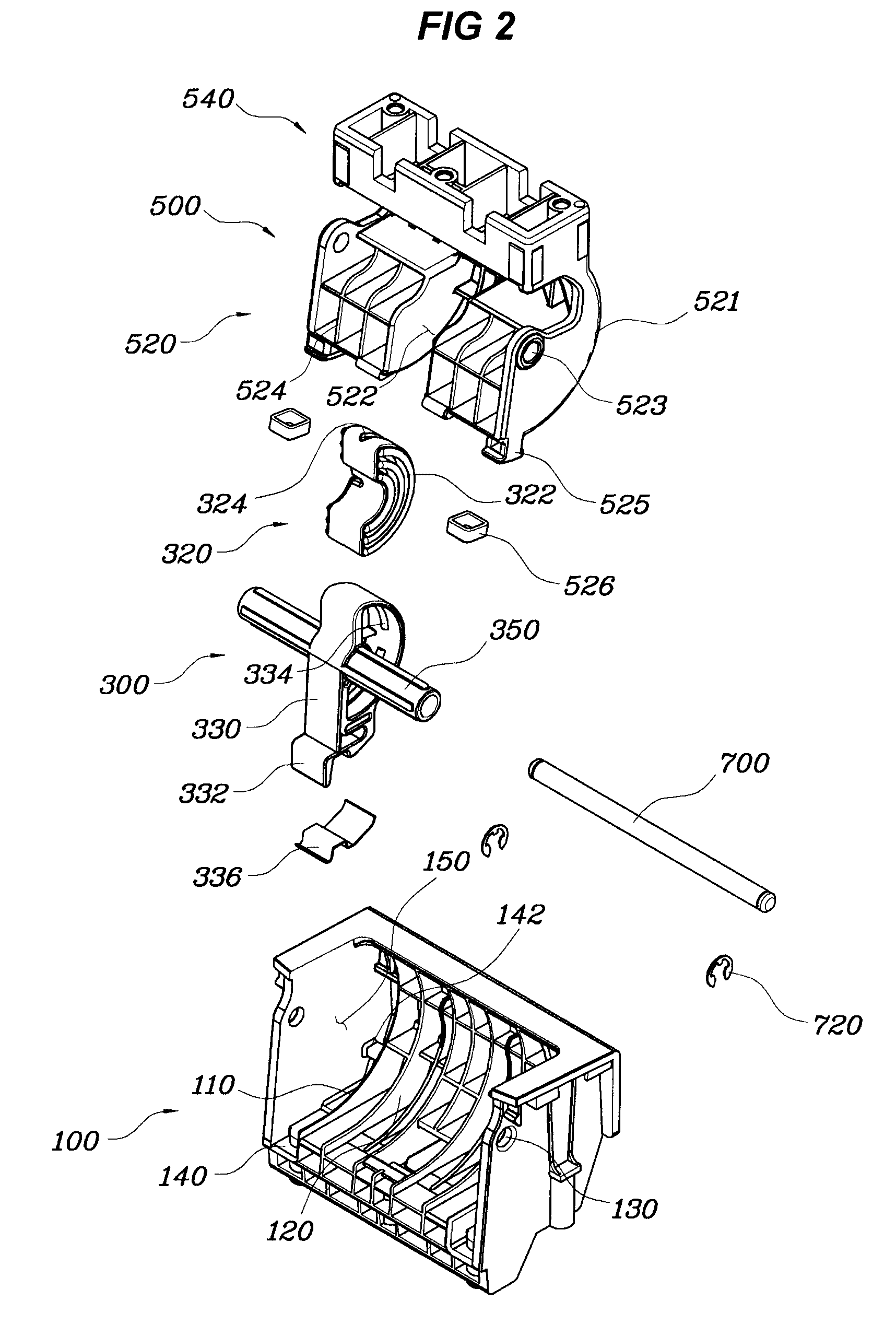 Armrest hinge unit for vehicle