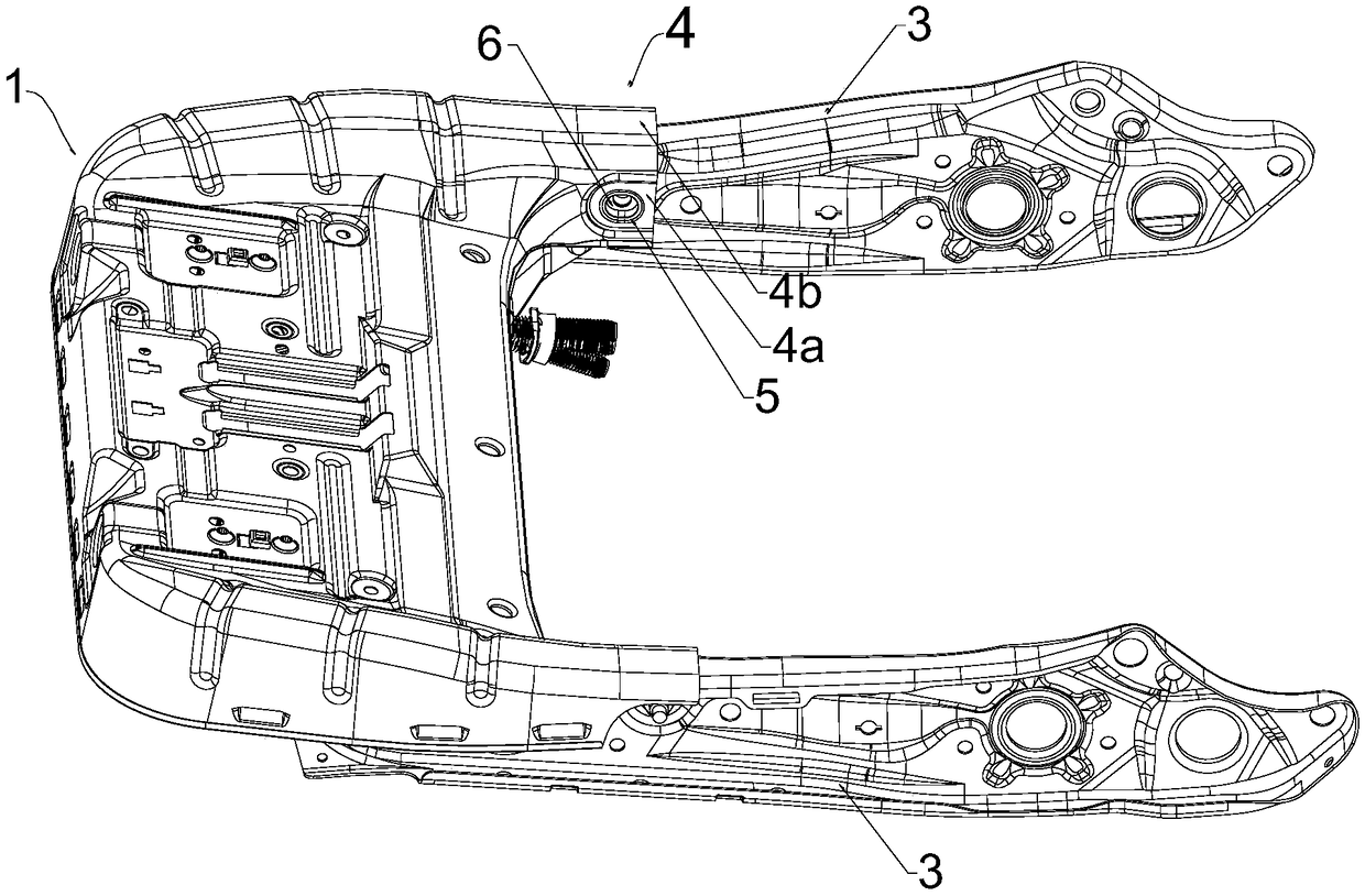 Seat basin angle adjusting structure