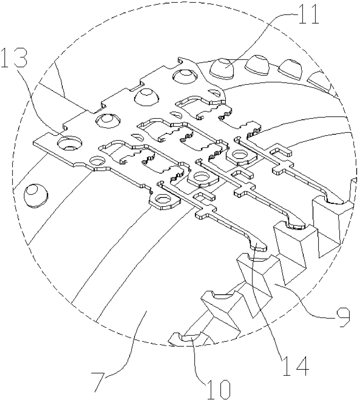 Continuous wax dotting shaft